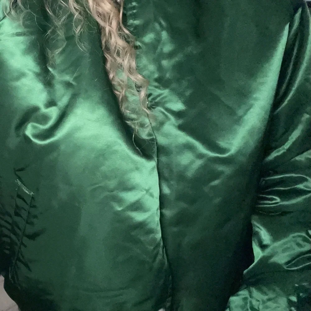 𝅺medium Satin varsity jacket coat Starter like Chalkline vintage 80s retro 90s - Picture 12 of 16